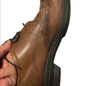 Ecco | Shoes | Mens Ecco Wingtip Brown Leather Oxford Sz Eur  display picture 2